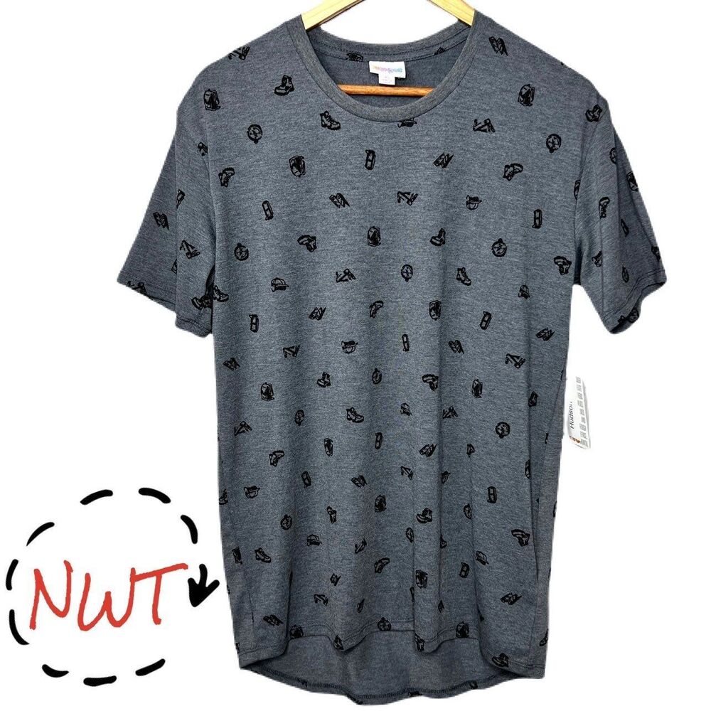 NWT Men's Camping, outdoors t-shirt, LuLaRoe Hudson Tee Unisex
